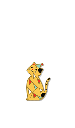 Cheeky Cat Enamel Pin