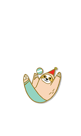 Hanging Sloth Enamel Pin